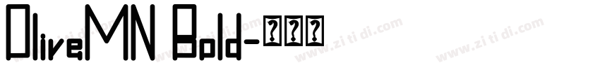 OliveMN Bold字体转换
